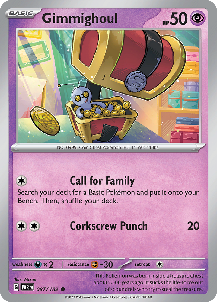 Gimmighoul (087/182) [Scarlet &amp; Violet: Paradox Rift] 