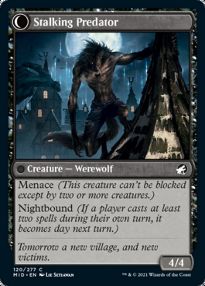 Shady Traveler // Stalking Predator [Innistrad: Midnight Hunt] 