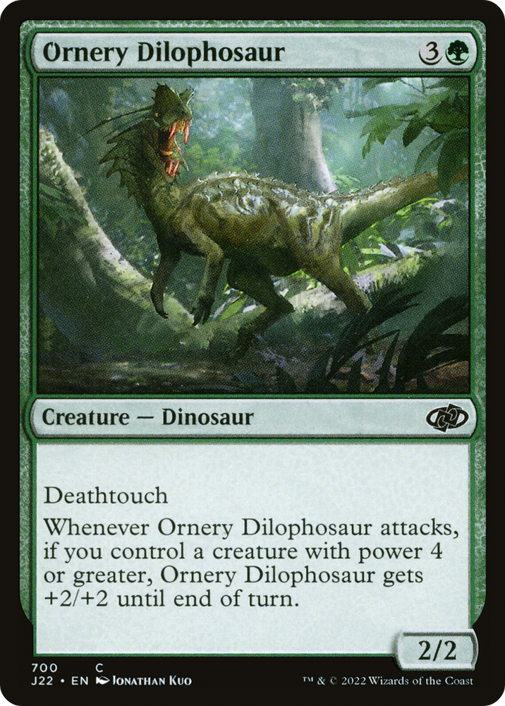 Ornery Dilophosaurus [Jumpstart 2022] 