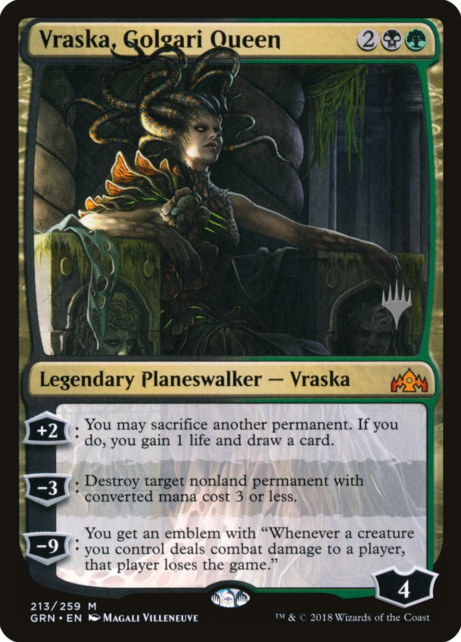 Vraska, Golgari Queen (Promo Pack) [Guilds of Ravnica Promos] 