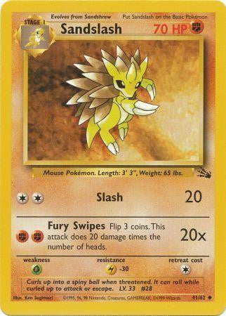 Sandslash (41/62) [Fossil Unlimited] 