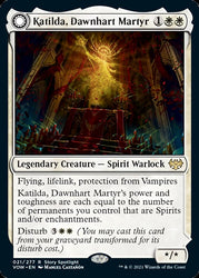 Katilda, Dawnhart Martyr // Katilda's Rising Dawn [Innistrad: Crimson Vow] 