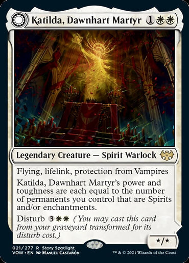 Katilda, Dawnhart Martyr // Katilda's Rising Dawn [Innistrad: Crimson Vow] 