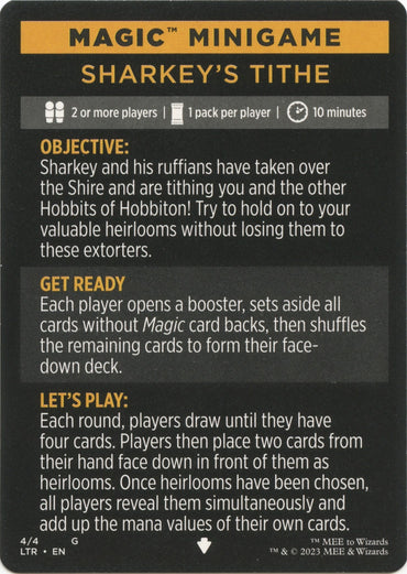 Sharkey's Tithe (Magic Minigame) [The Lord of the Rings: Tales of Middle-Earth Minigame] 