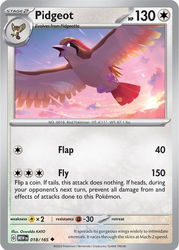 Pidgeot (018/165) [Scarlet &amp; Violet: 151] 