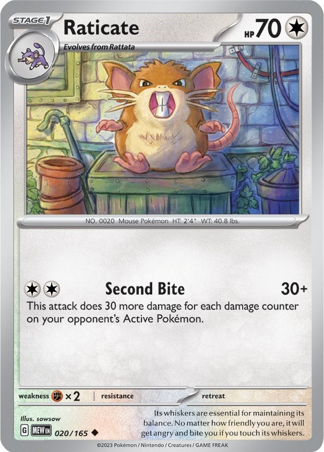 Raticate (020/165) [Scarlet &amp; Violet: 151] 