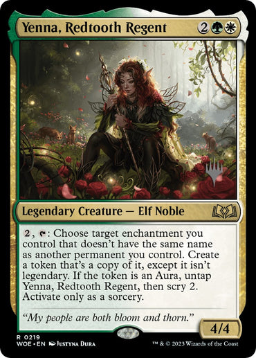 Yenna, Redtooth Regent (Promo Pack) [Wilds of Eldraine Promos] 