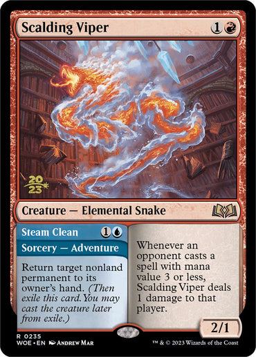 Scalding Viper [Wilds of Eldraine Prerelease Promos] 