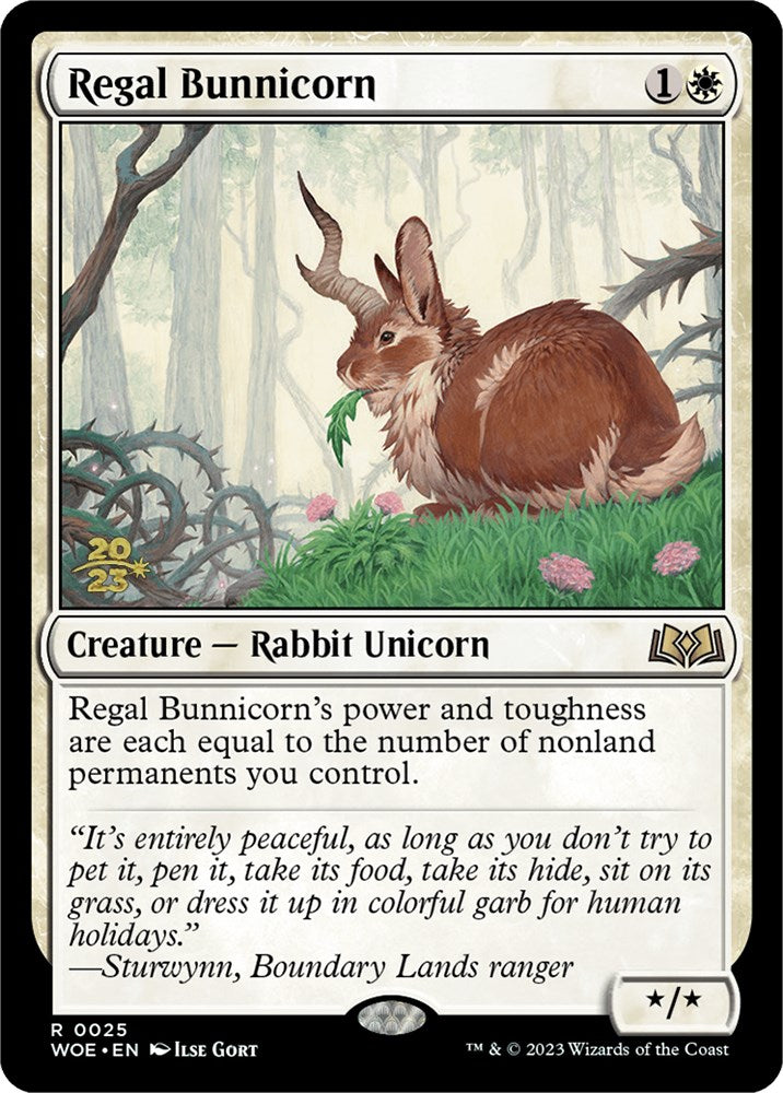 Regal Bunnicorn [Wilds of Eldraine Prerelease Promos] 