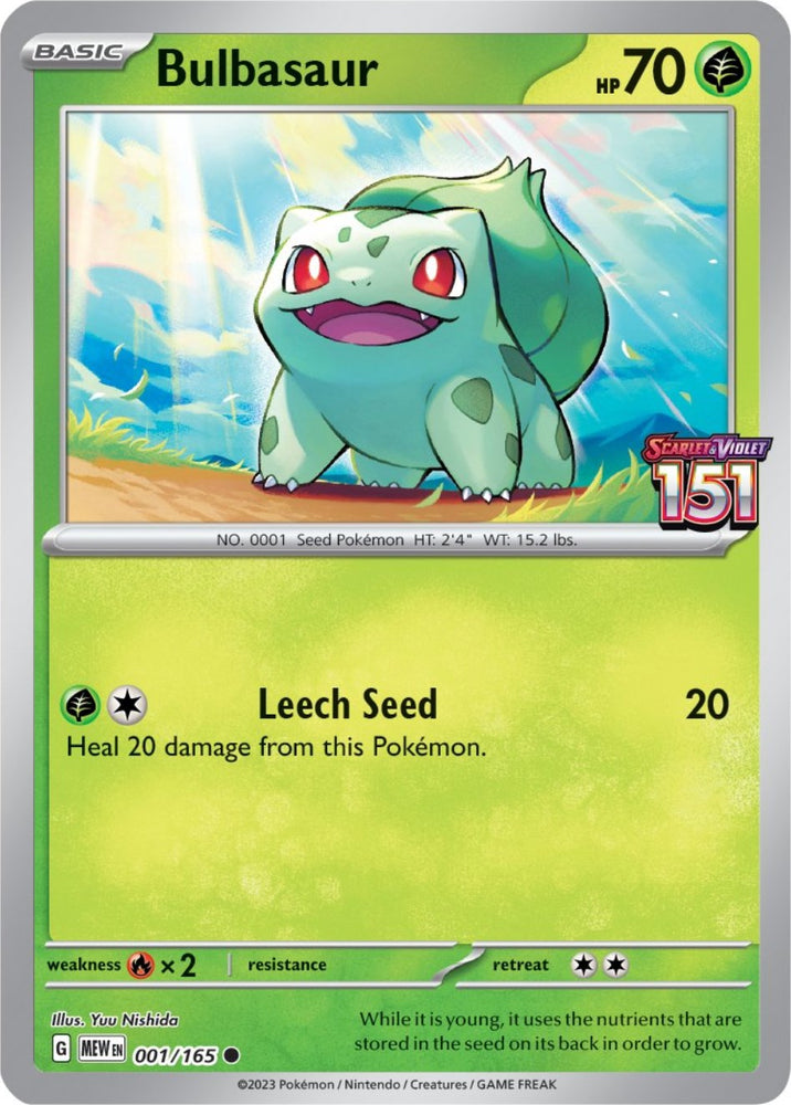 Bulbasaur (001/165) (Best Buy Exclusive) [Scarlet &amp; Violet: 151] 
