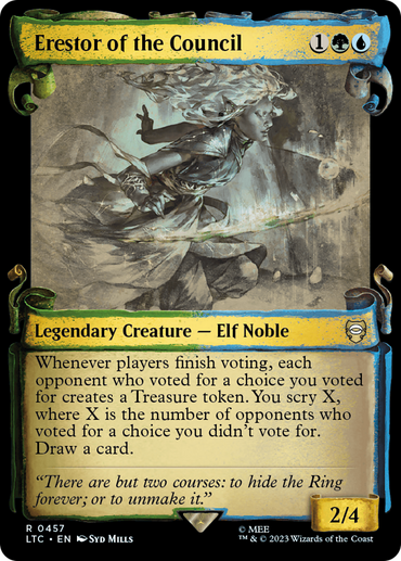 Erestor of the Council [The Lord of the Rings: Tales of Middle-Earth Commander Showcase Scrolls] 