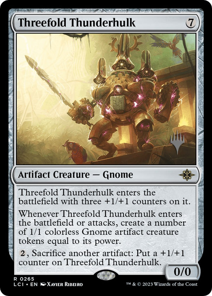 Threefold Thunderhulk (Promo Pack) [The Lost Caverns of Ixalan Promos] 