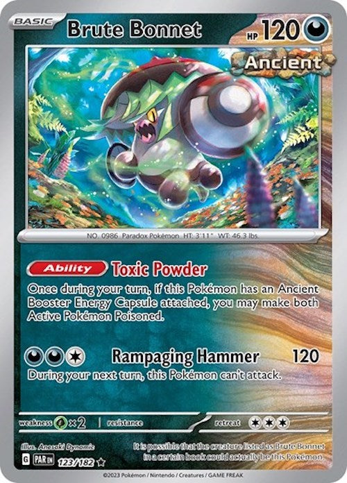 Brute Bonnet (123/182) (Cosmos Holo) [Scarlet &amp; Violet: Paradox Rift] 
