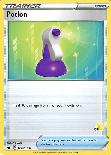 Potion (177/202) (Pikachu Stamp #18) [Battle Academy 2022] 