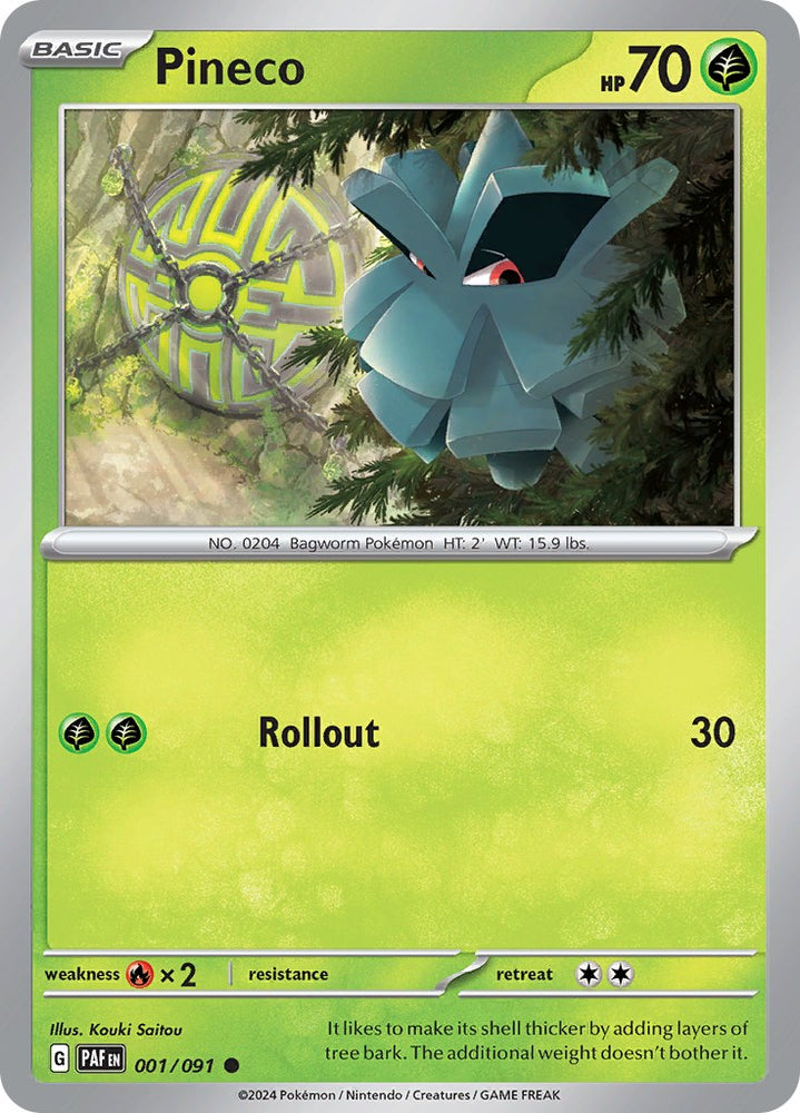Pineco (001/091) [Scarlet &amp; Violet: Paldean Fates] 