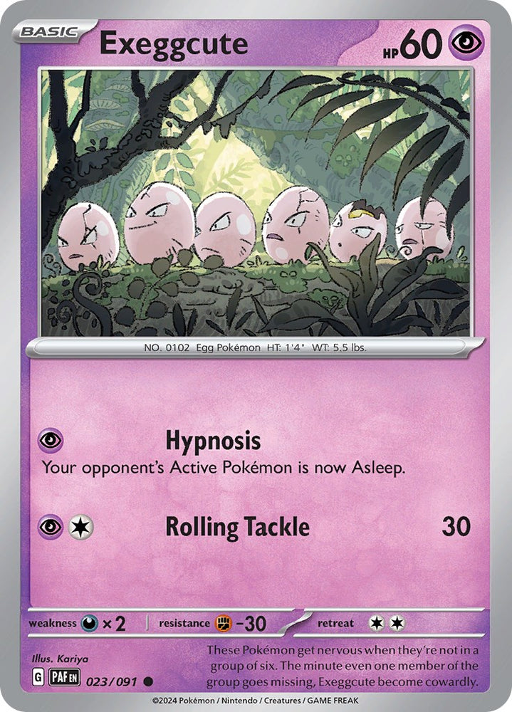 Exeggcute (023/091) [Scarlet &amp; Violet: Paldean Fates] 
