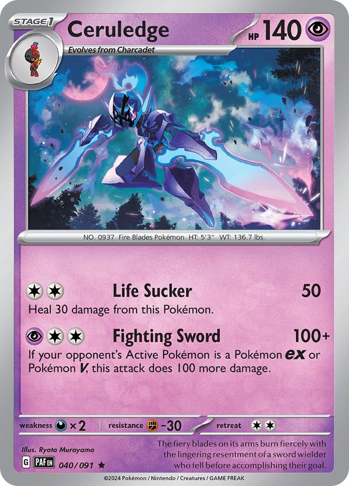 Ceruledge (040/091) [Scarlet &amp; Violet: Paldean Fates] 