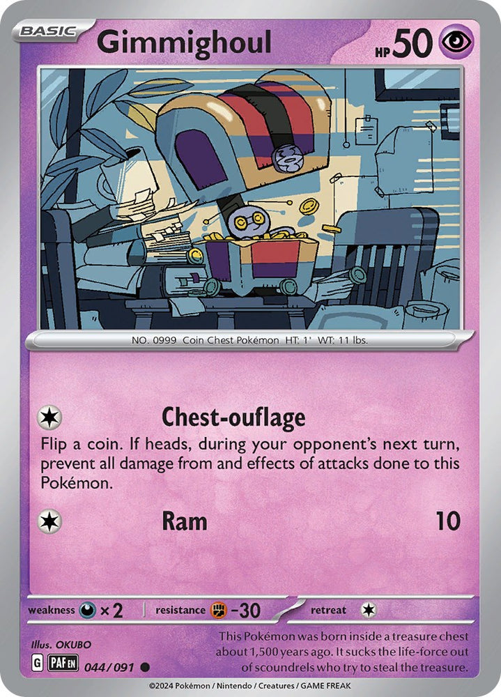 Gimmighoul (044/091) [Scarlet &amp; Violet: Paldean Fates] 