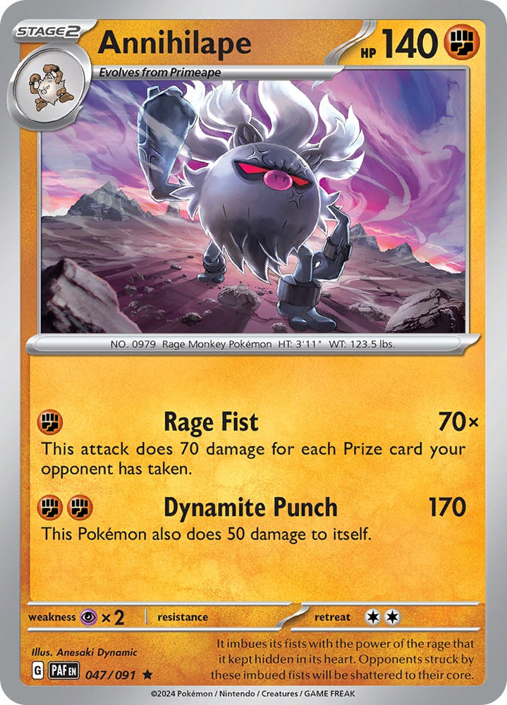 Annihilape (047/091) [Scarlet &amp; Violet: Paldean Fates] 