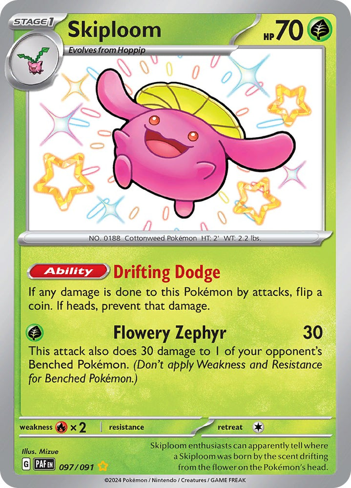 Skiploom (097/091) [Scarlet &amp; Violet: Paldean Fates] 