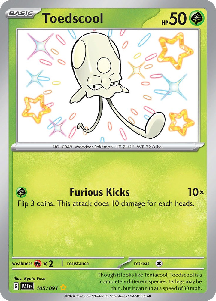 Toedscool (105/091) [Scarlet &amp; Violet: Paldean Fates] 