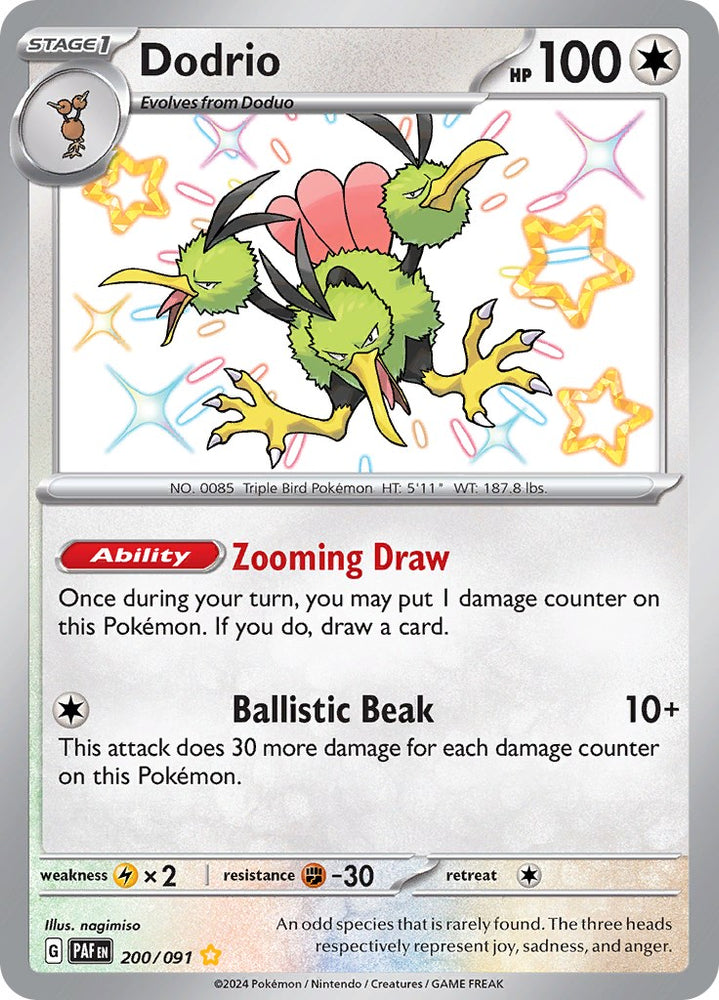 Dodrio (200/091) [Scarlet &amp; Violet: Paldean Fates] 