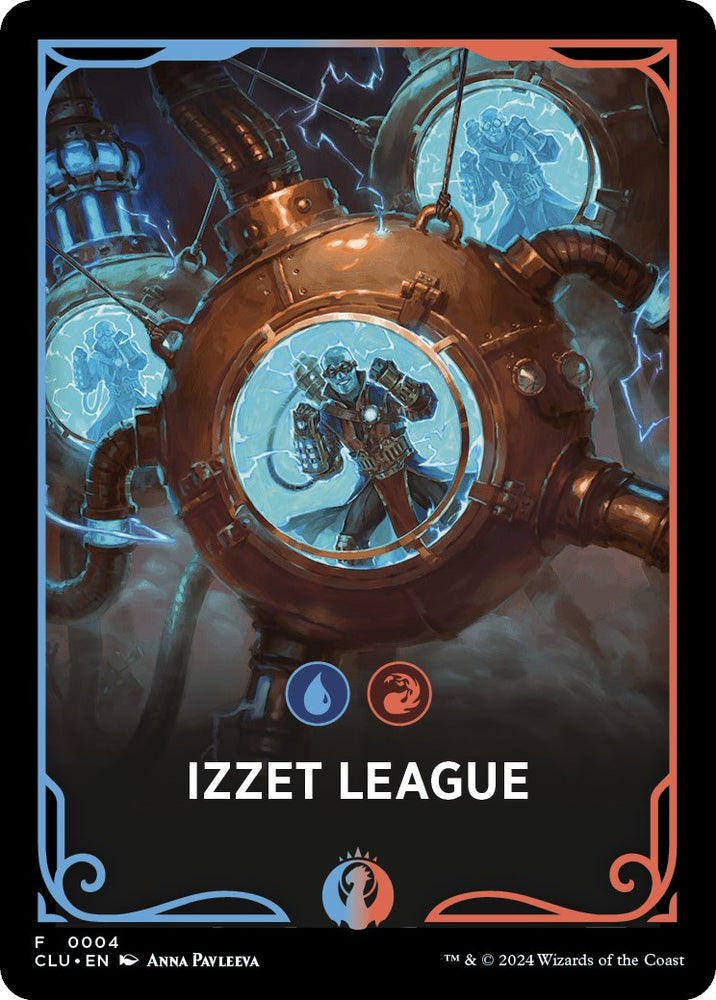 Izzet League Theme Card [Ravnica: Clue Edition Tokens] 