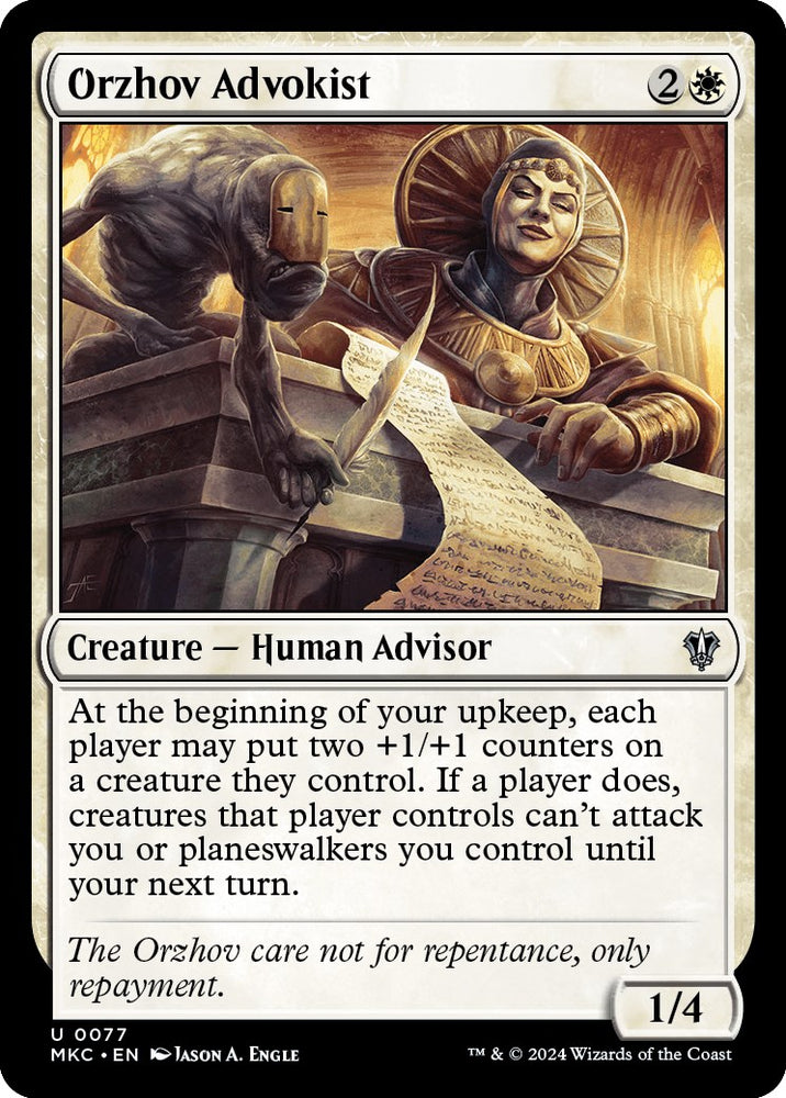 Orzhov Advokist [Murders at Karlov Manor Commander] 
