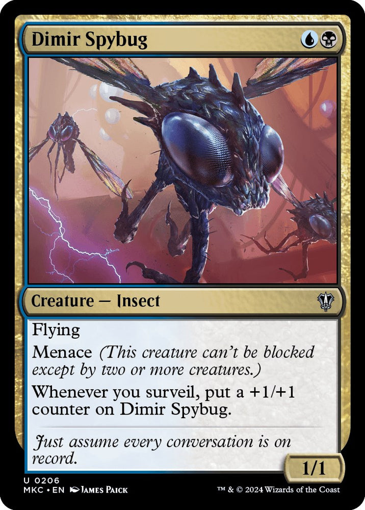 Dimir Spybug [Murders at Karlov Manor Commander] 