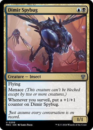 Dimir Spybug [Murders at Karlov Manor Commander] 