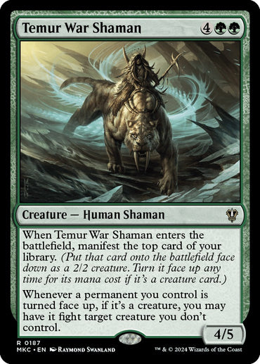 Temur War Shaman [Murders at Karlov Manor Commander] 