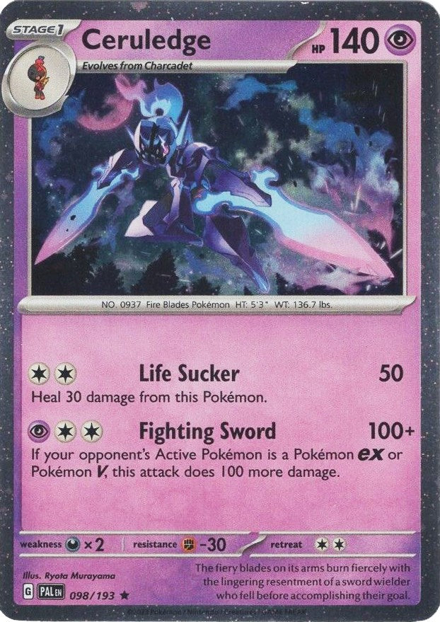 Ceruledge (098/193) (Cosmos Holo) [Scarlet &amp; Violet: Paldea Evolved] 