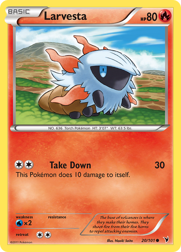 Larvesta (20/101) [Black &amp; White: Noble Victories] 