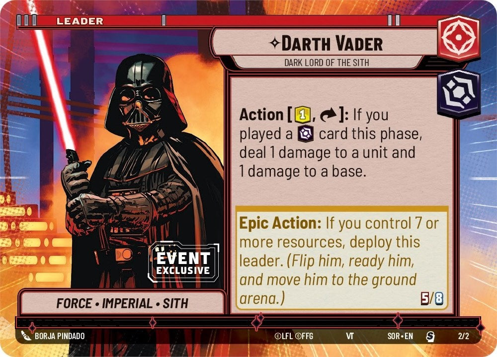 Darth Vader - Dark Lord of the Sith (Hyperspace) (Event Promo) (2/2) [Miscellaneous] 