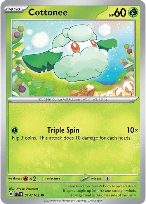 Cottonee (014/162) [Scarlet &amp; Violet: Temporal Forces] 