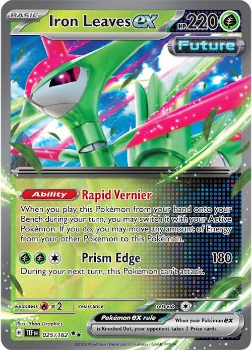 Iron Leaves ex (025/162) [Scarlet &amp; Violet: Temporal Forces] 
