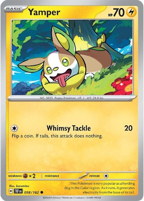 Yamper (058/162) [Scarlet &amp; Violet: Temporal Forces] 