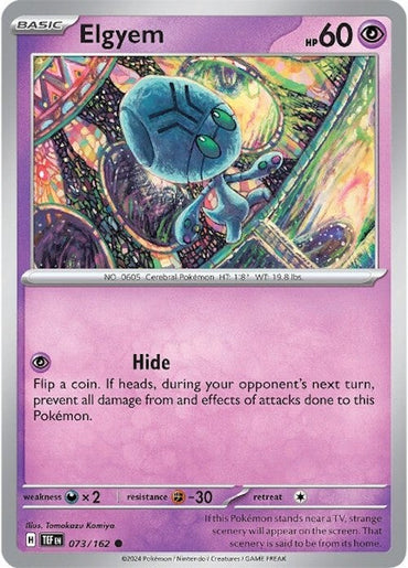 Elgyem (073/162) [Scarlet &amp; Violet: Temporal Forces] 