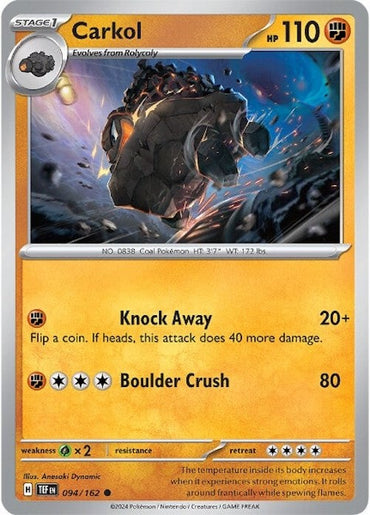 Carkol (094/162) [Scarlet &amp; Violet: Temporal Forces] 