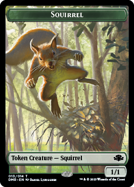 Elephant // Squirrel Double-Sided Token [Dominaria Remastered Tokens] 