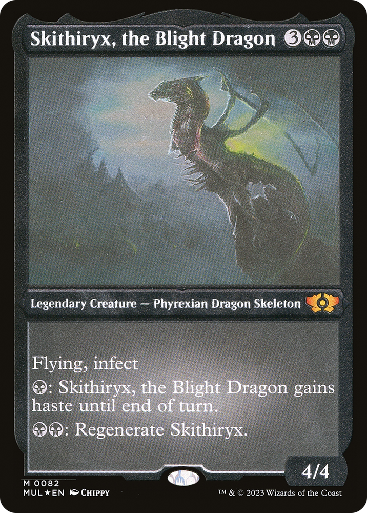 Skithiryx, the Blight Dragon (Foil Etched) [Multiverse Legends] 