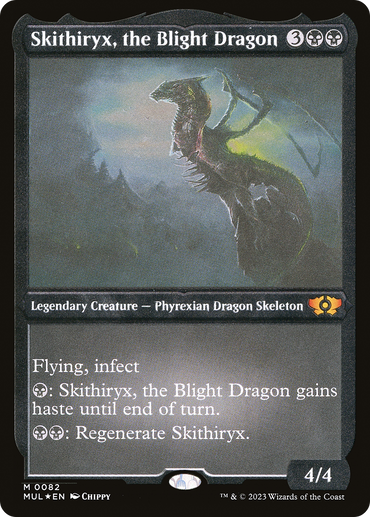 Skithiryx, the Blight Dragon (Foil Etched) [Multiverse Legends] 