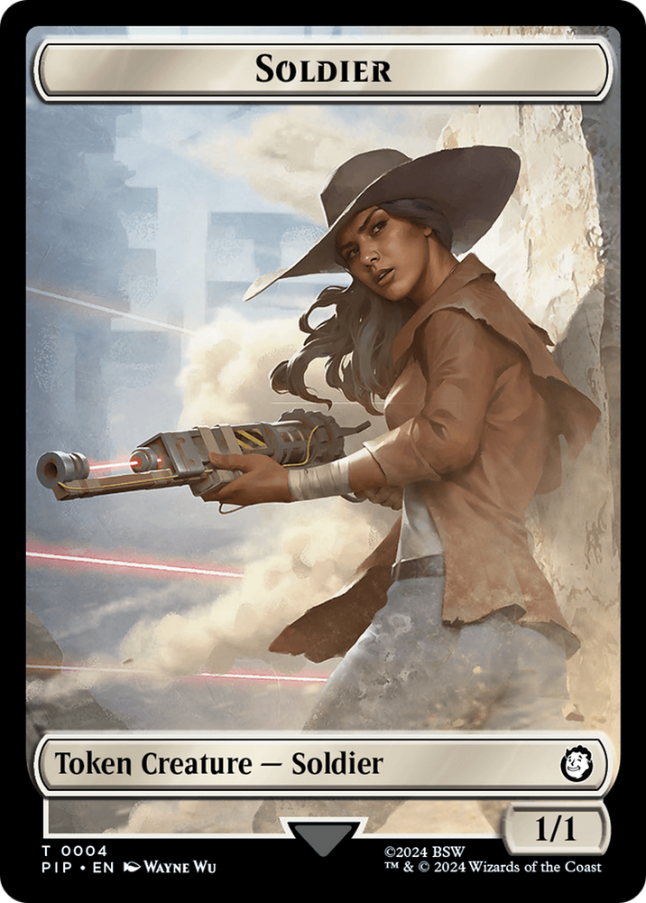 Food (0014) // Soldier (0004) Double-Sided Token [Fallout Tokens] 