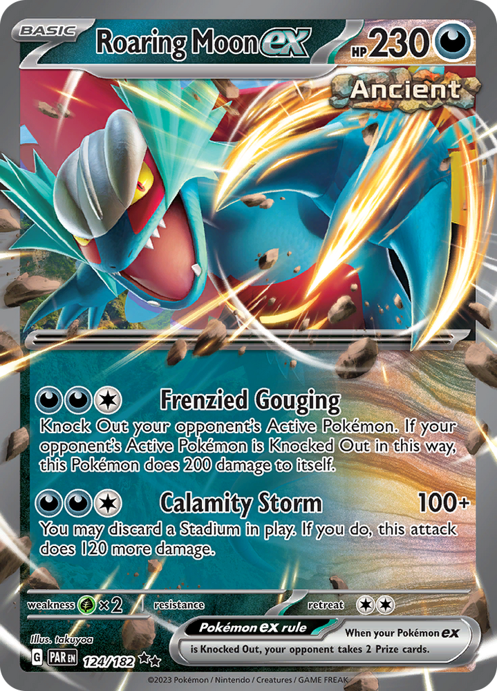 Roaring Moon ex (124/182) [Scarlet &amp; Violet: Paradox Rift] 