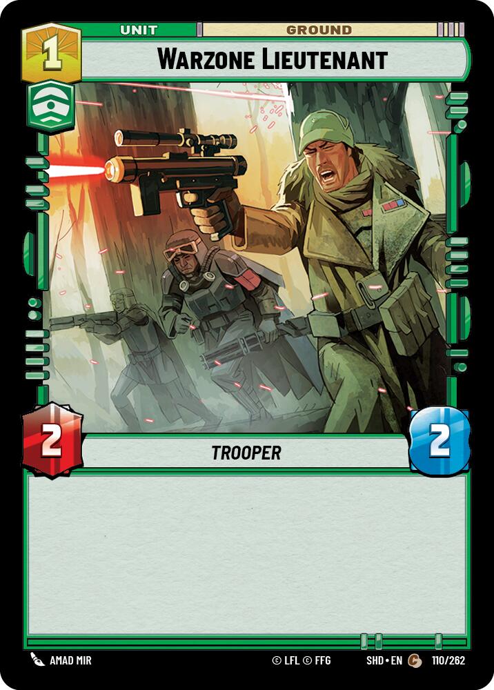 Warzone Lieutenant (110/262) [Shadows of the Galaxy] 