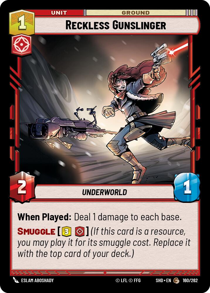 Reckless Gunslinger (160/262) [Shadows of the Galaxy] 