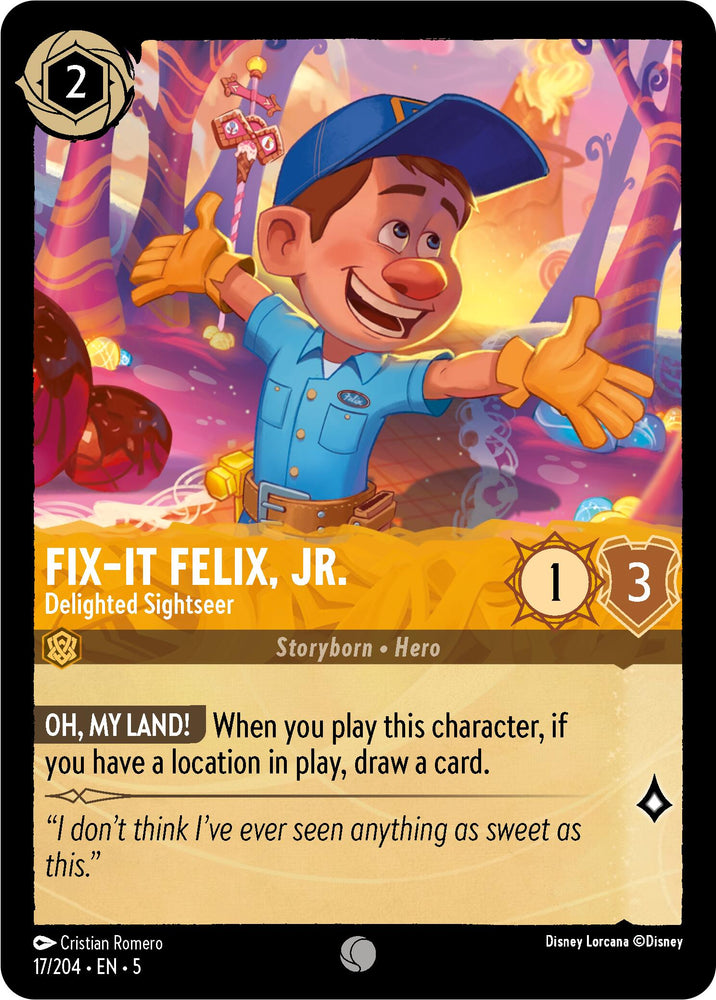 Fix-It Felix, Jr. - Delighted Sightseer (17/204) [Shimmering Skies] 