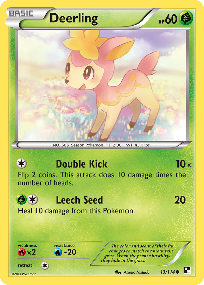 Deerling (13/114) [Black &amp; White: Base Set] 