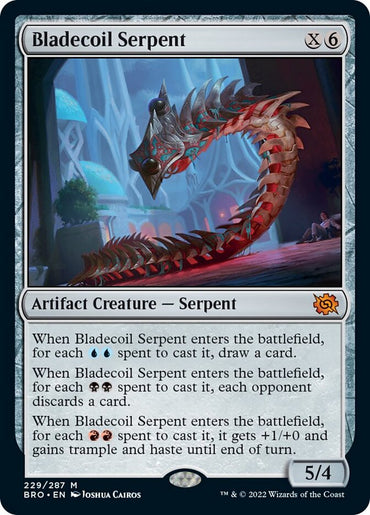 Bladecoil Serpent (Promo Pack) [The Brothers' War Promos] 