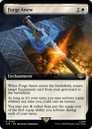 Forge Anew (Extended Art) (Surge Foil) [The Lord of the Rings: Tales of Middle-Earth] 